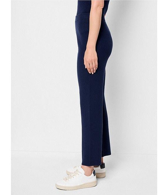 NZ ACTIVE by NIC + ZOE Unwind Pleated Knit Wide Leg Ankle Pant Product Image