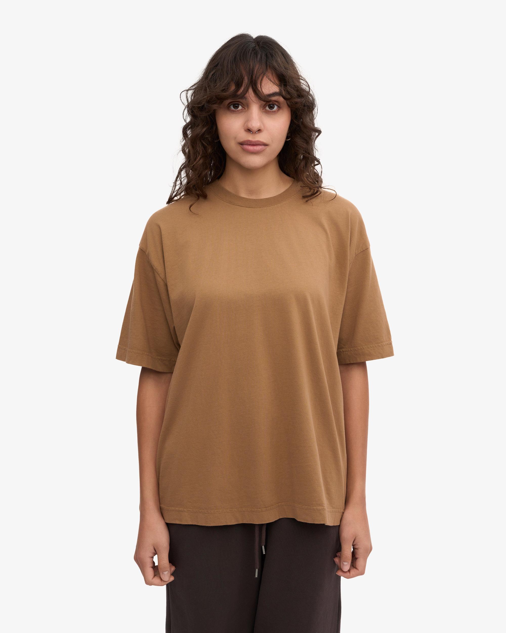 Oversized Organic T-Shirt - Sahara Camel Product Image
