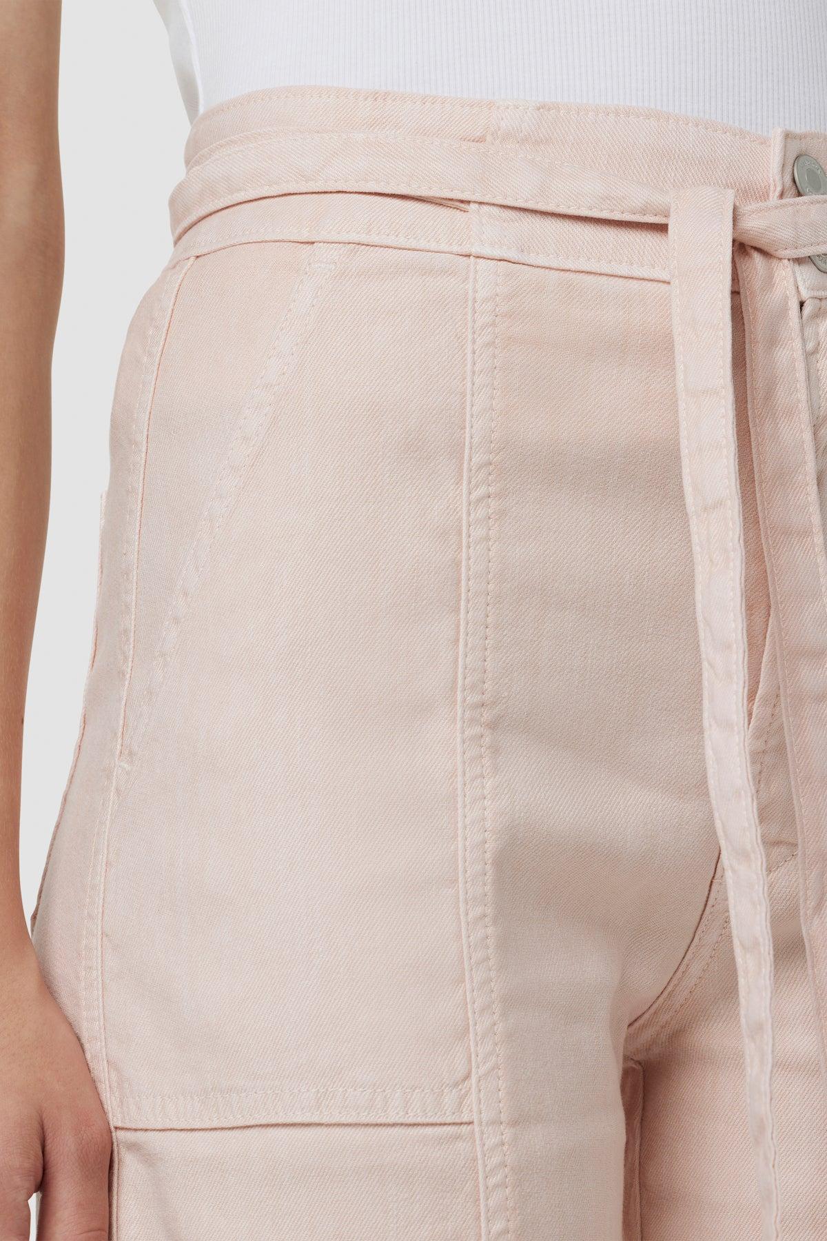 Tie Waist Wide Leg Barefoot Trouser Female Product Image