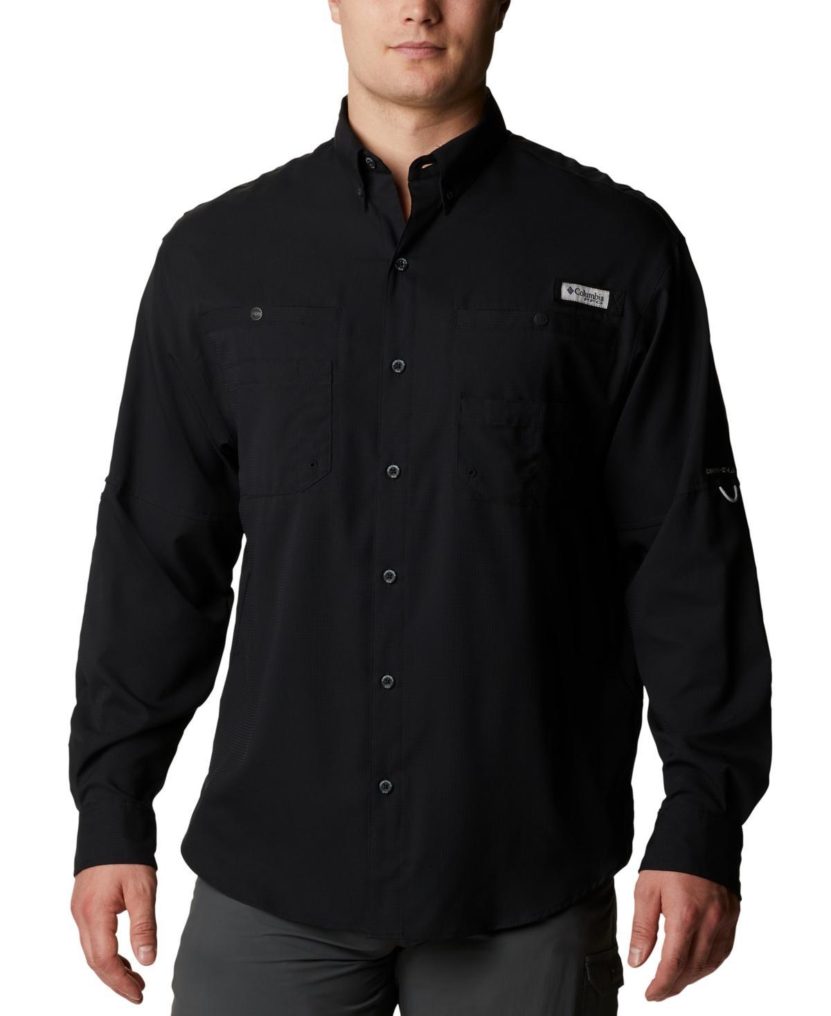 Men's Columbia PFG UPF 40 Tamiami™ II Long Sleeve Button-Down Shirt, Size: Medium, Blue Product Image