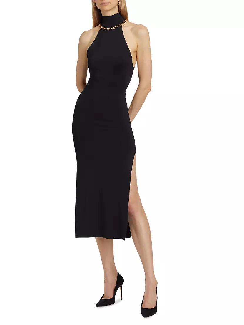 Finelli Jersey Chainlink Halter Midi-Dress Product Image