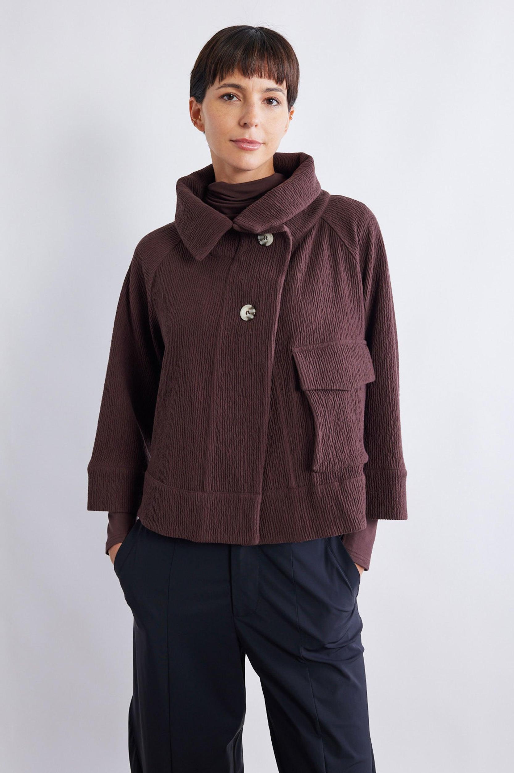 The Jacquard Mini Drama Jacket Product Image