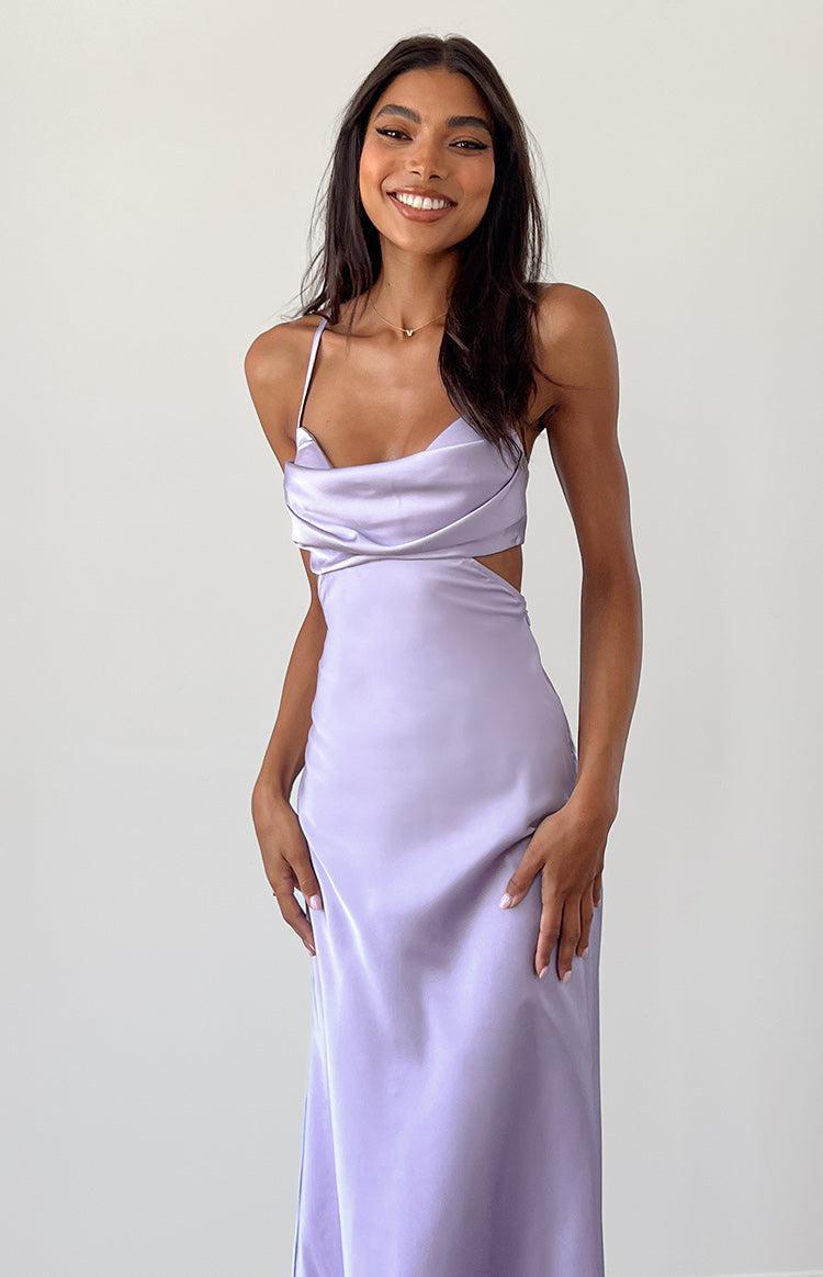 Taleah Lilac Cut Out Maxi Dress Product Image