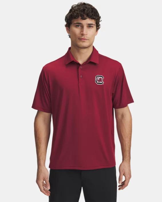 UA Tee 2 Green Collegiate Mens Polo Product Image