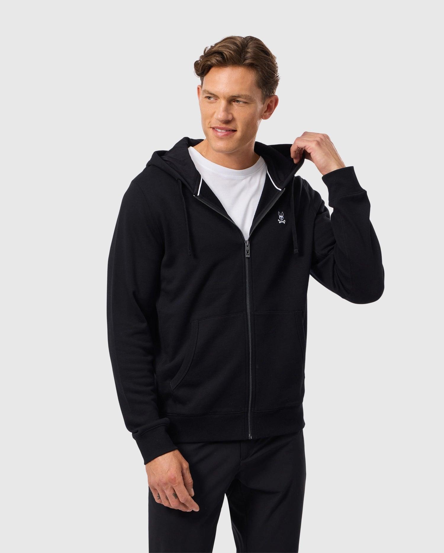 Men's Levy Zip Fleece Hoodie 001 BLACK / XXXL Product Image