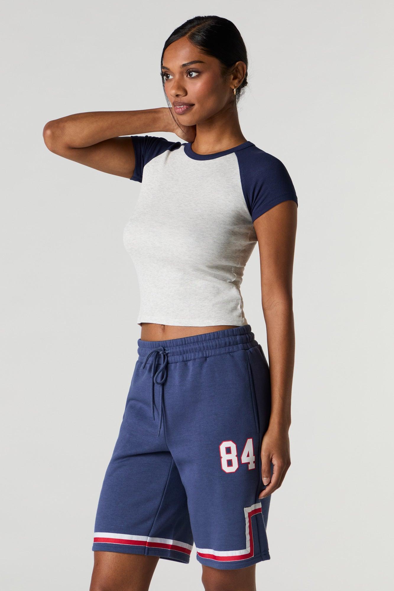 Graphic Fleece Boyfriend Short Female Product Image