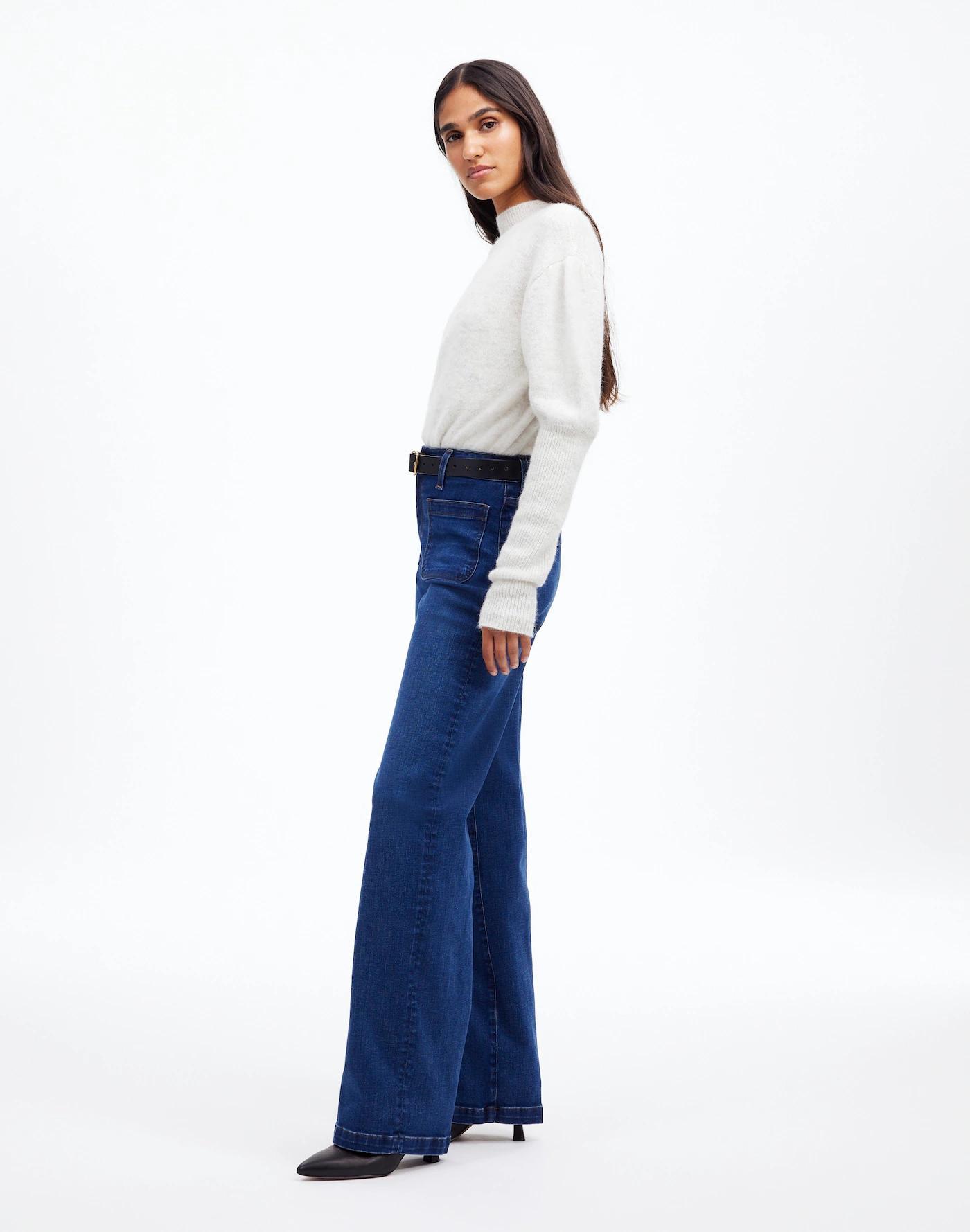 The Tall Emmett Wide-Leg Full Length Jean: Patch Pocket Edition Product Image