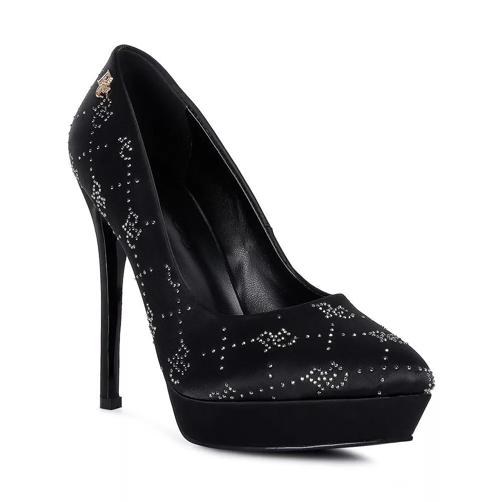 Rag & Co Ballard Women's Satin Stiletto Pumps, Size: 8, Red Product Image
