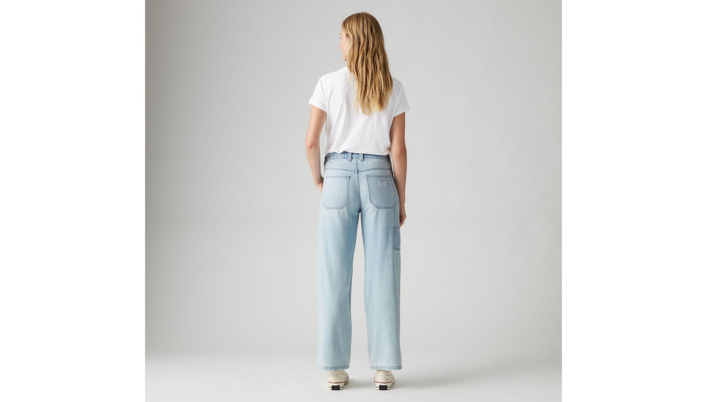 Baggy Carpenter Linen+ Denim Lightweight Women's Jeans Product Image