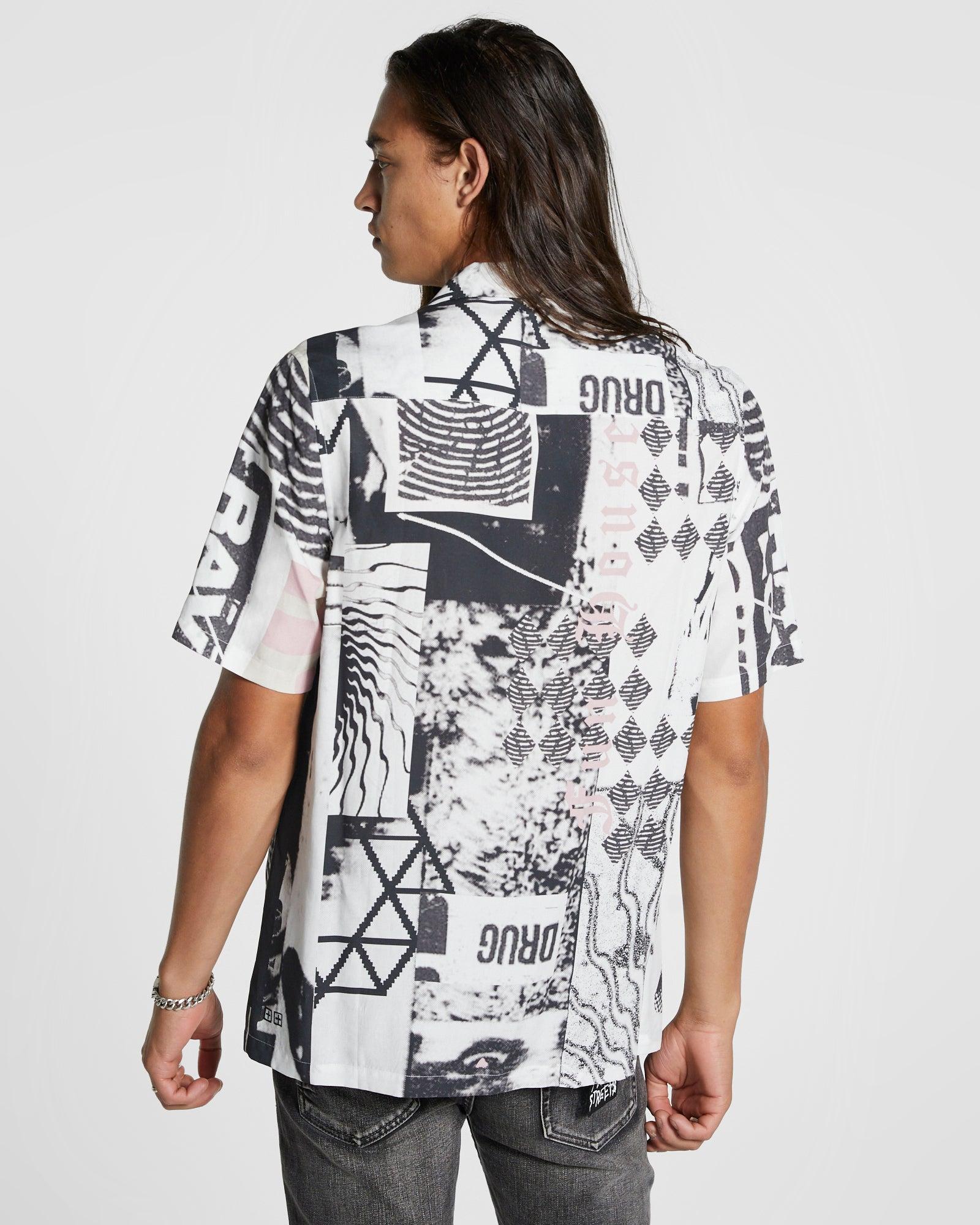 LOVE RAVE RESORT SS SHIRT MULT Male Product Image