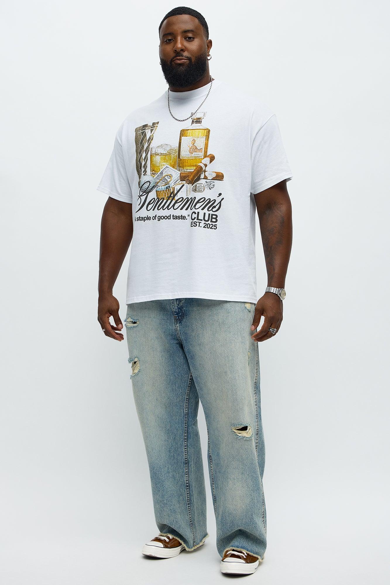 Gentlemen's Club Short Sleeve Tee - White Product Image