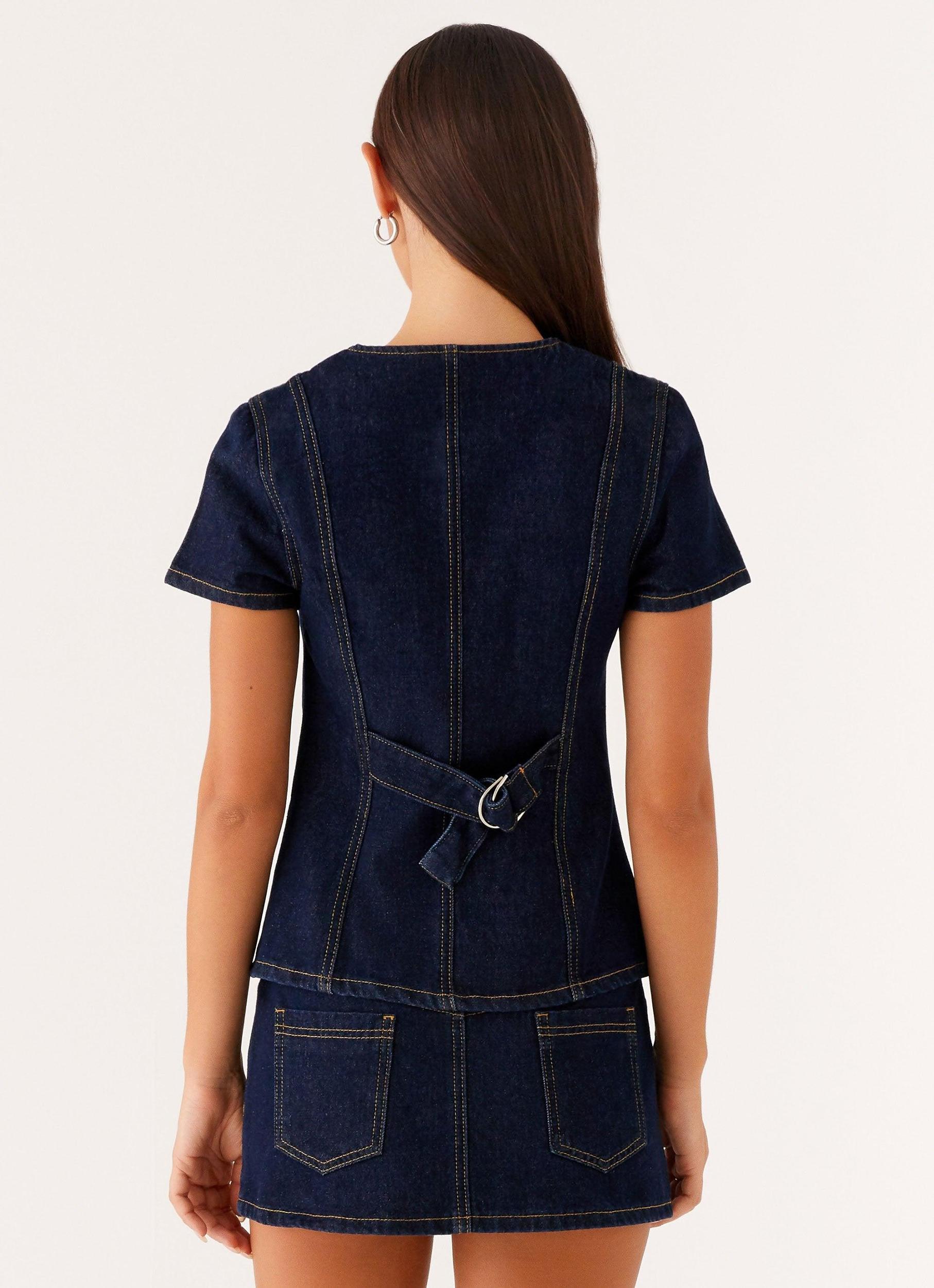 Jagger Top - Indigo Product Image
