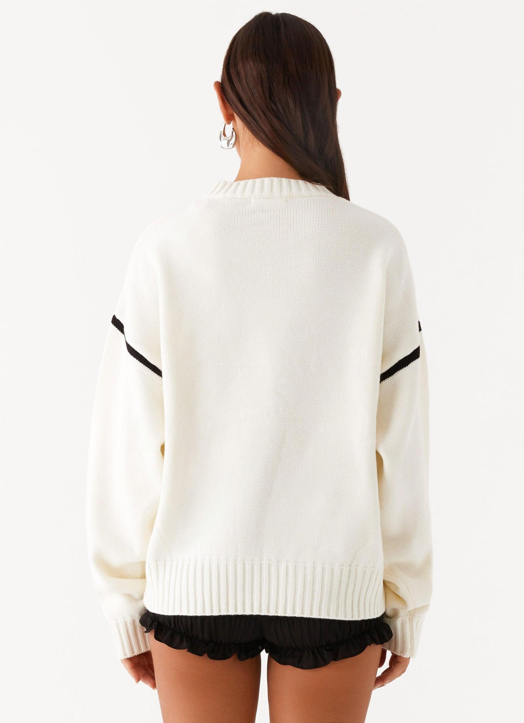 Tessa Knit Sweater - Ivory Product Image