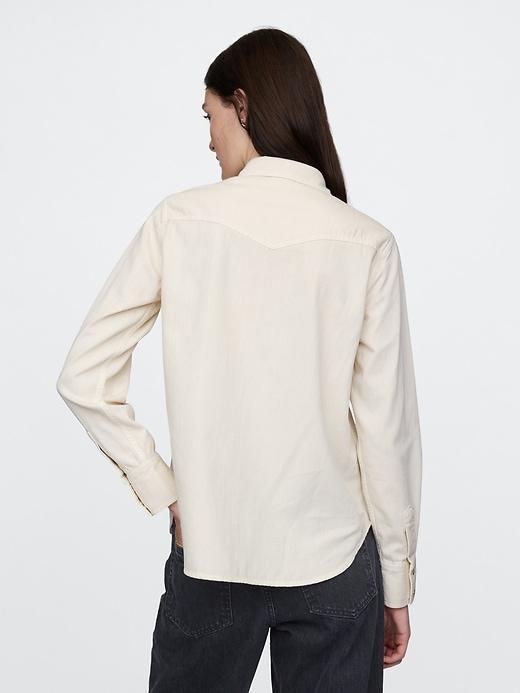 UltraSoft Denim Western Shirt Product Image