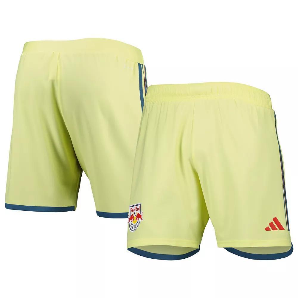 Men's adidas Yellow New York Red Bulls 2023 Away AEROREADY Authentic Shorts, Size: 2XL Product Image