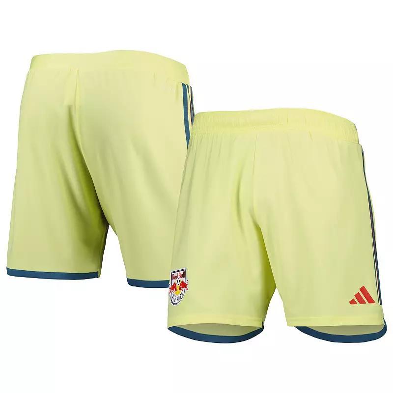 Men's adidas Yellow New York Red Bulls 2023 Away AEROREADY Authentic Shorts, Size: 2XL Product Image