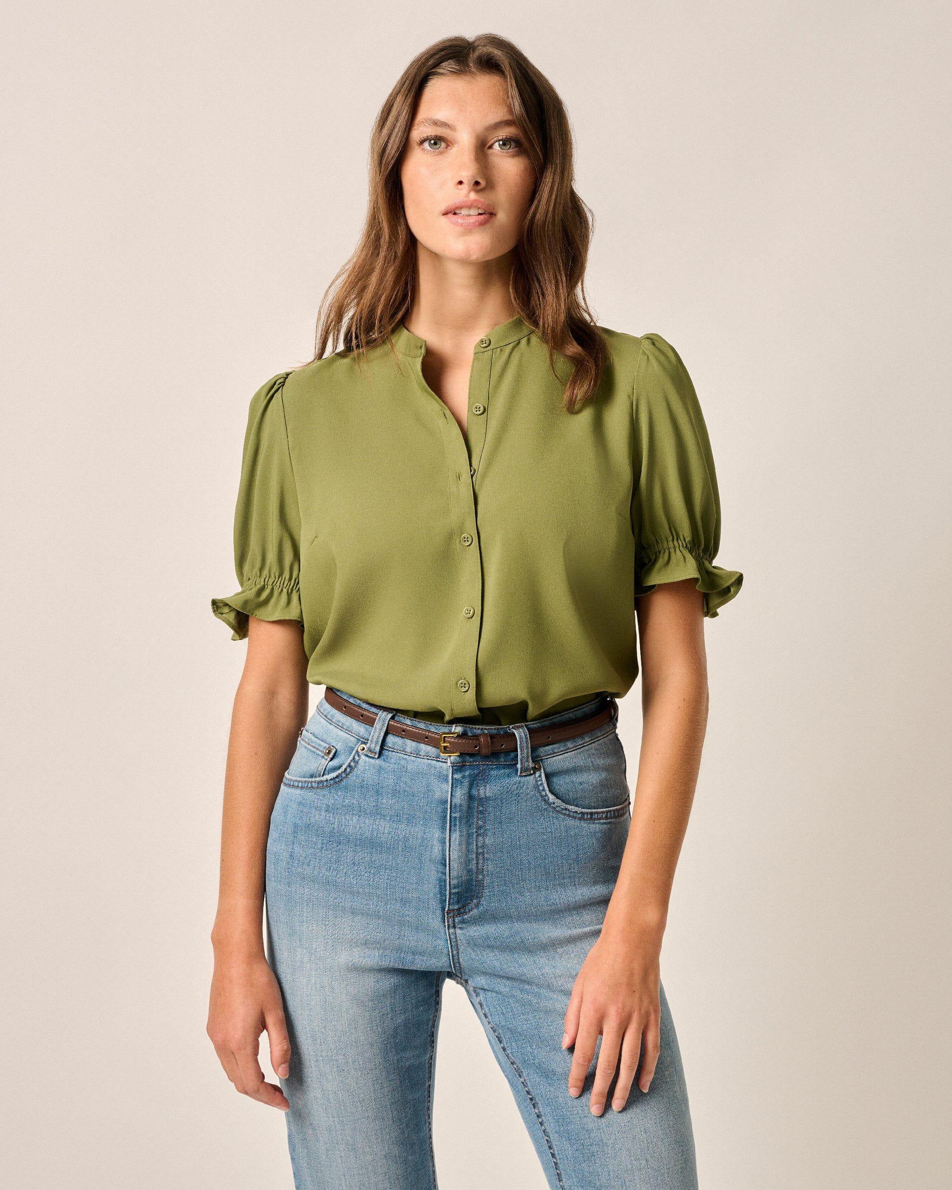 Natalia Button-Up Blouse Female Product Image