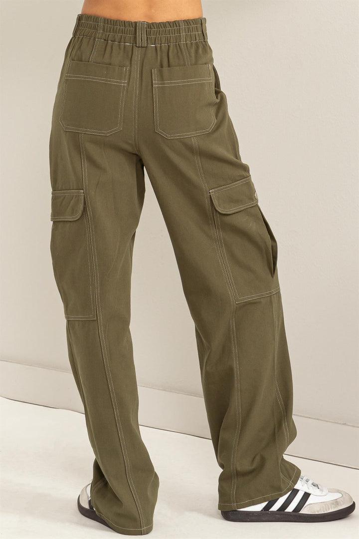 Chelsey Hi-Rise Contrast Stitch Pants Product Image
