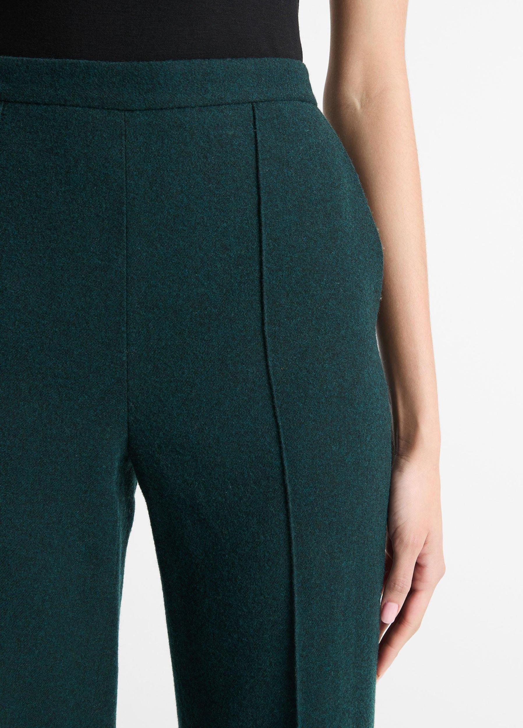 Womens Italian Flannel Mid-Rise Easy Pull-On Pant, Black, Size L Vince Product Image