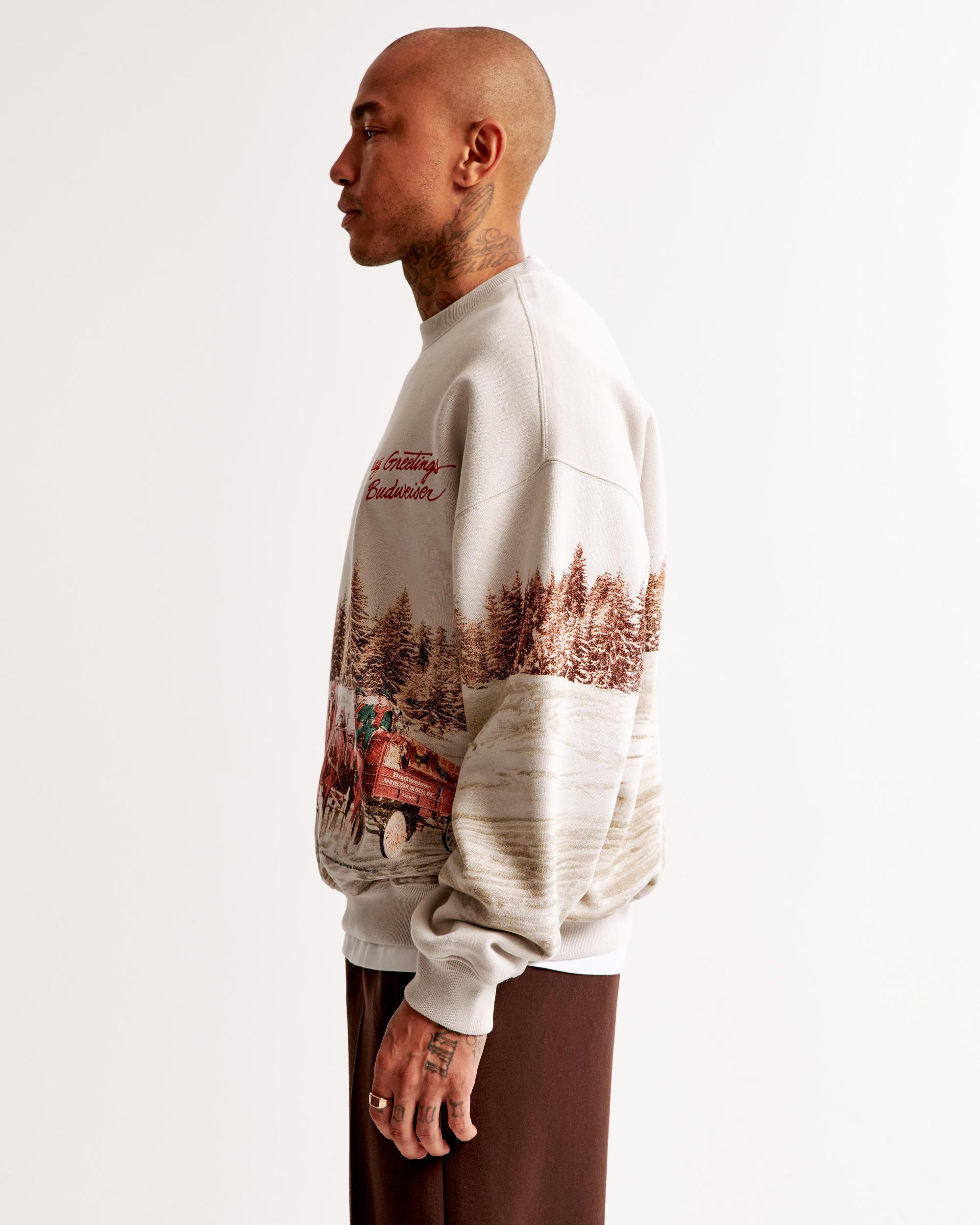 Budweiser Graphic Crew Sweatshirt Product Image