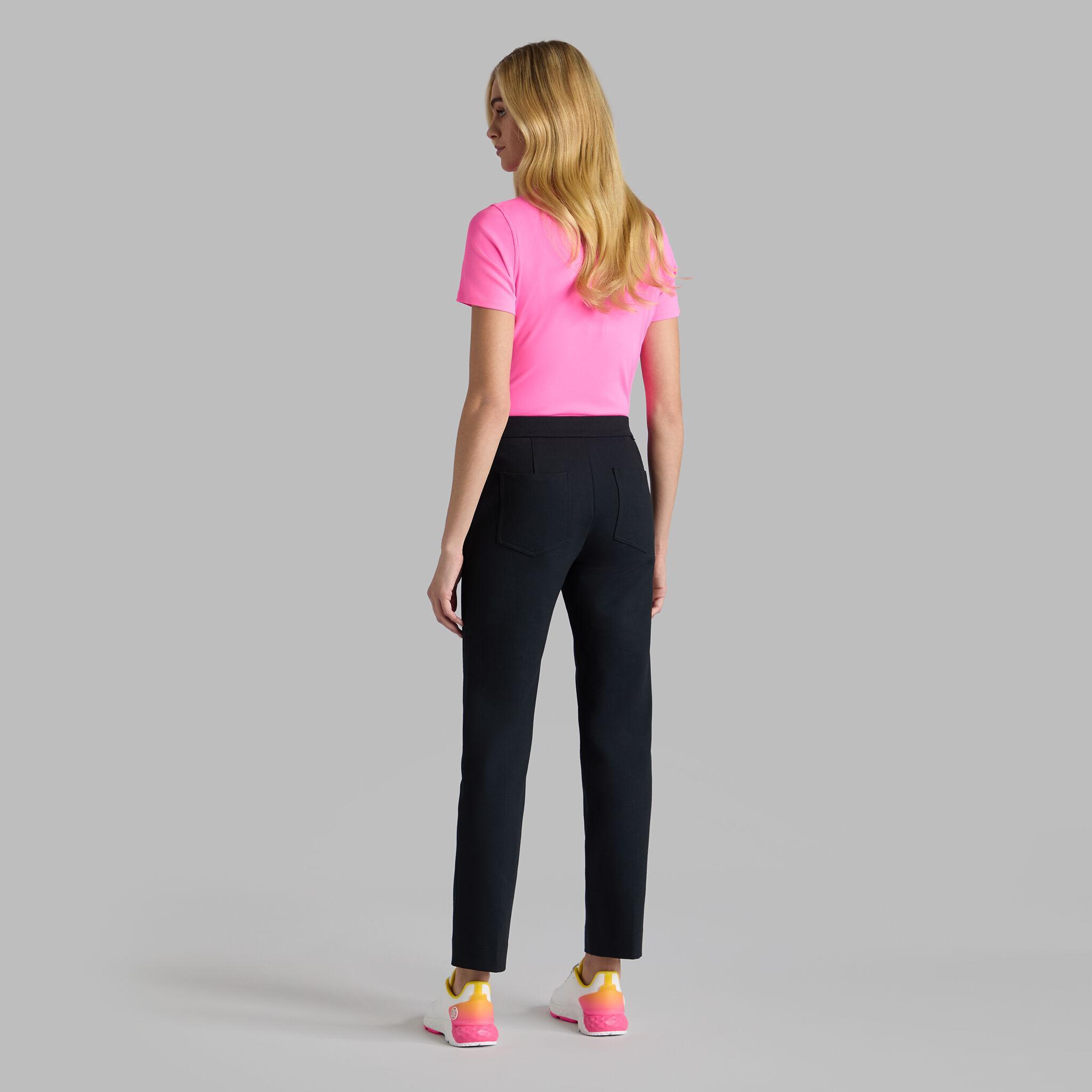 CONTRAST COLLAR RIBBED TECH NYLON POLO Product Image