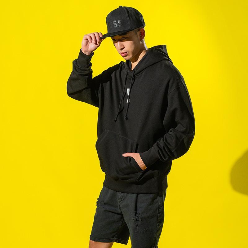 HUGO BOSS Logo-print Cotton Hoodie In Black Product Image