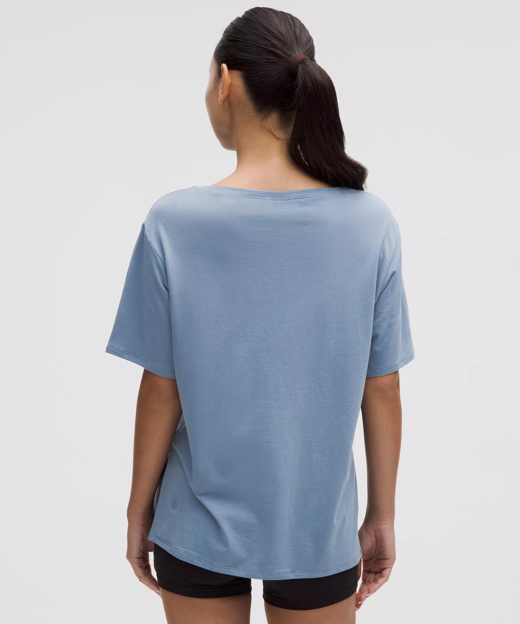Relaxed-Fit Boatneck T-Shirt Product Image