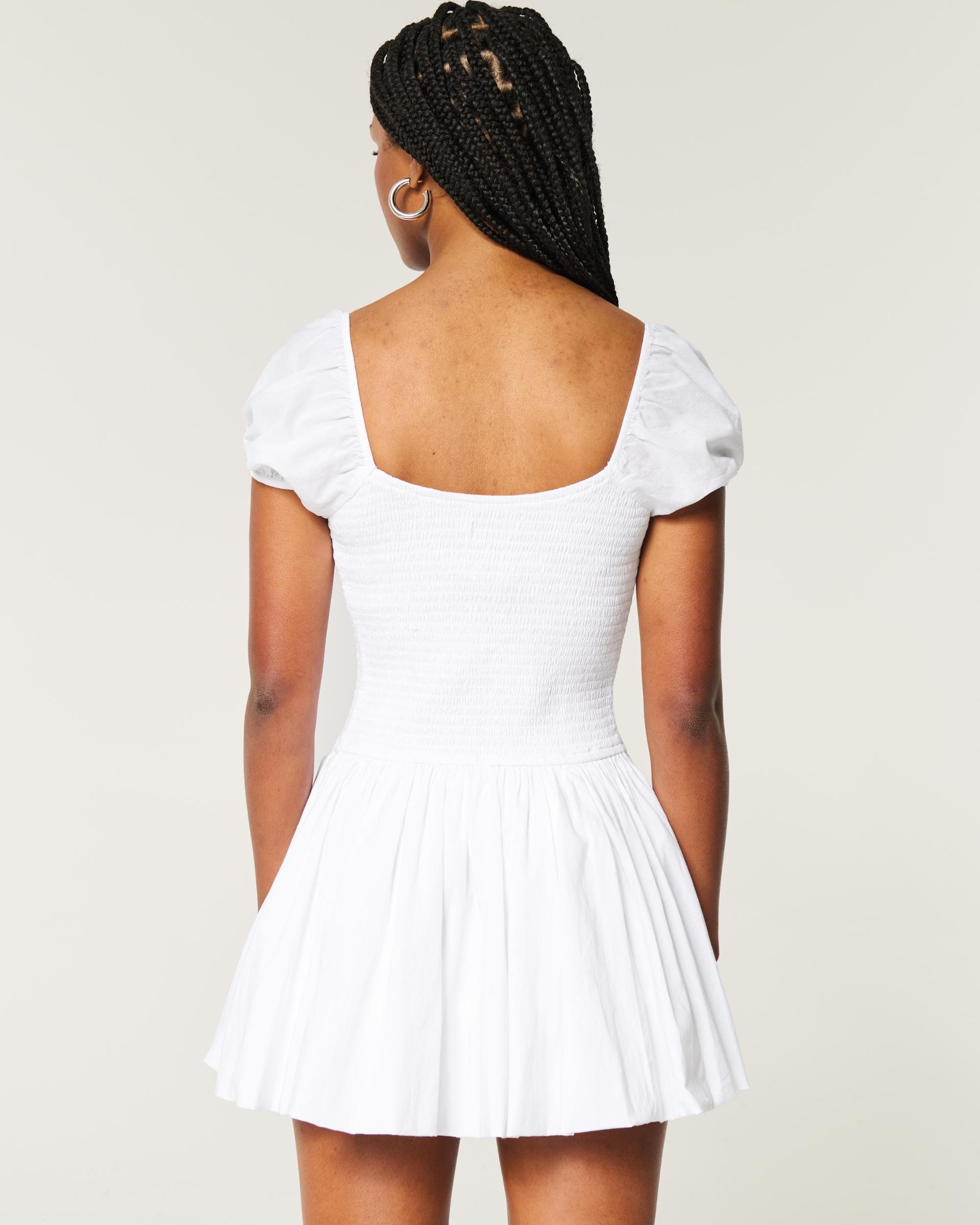 Hollister Sofia Drop-Waist Bubble Skort Dress Product Image