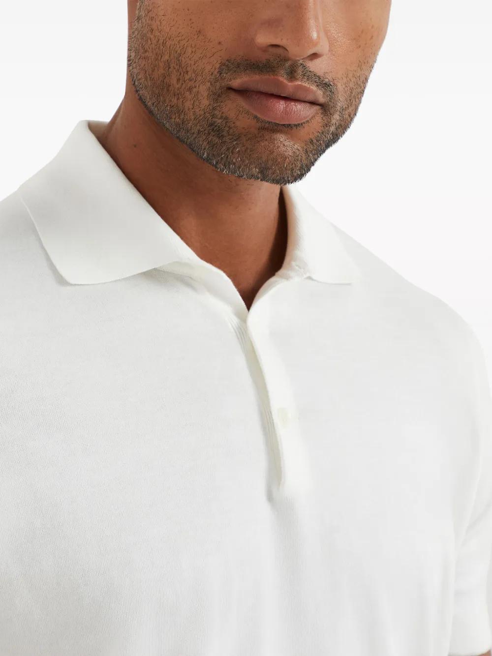 BRUNELLO CUCINELLI Polo Shirt In Beige Product Image
