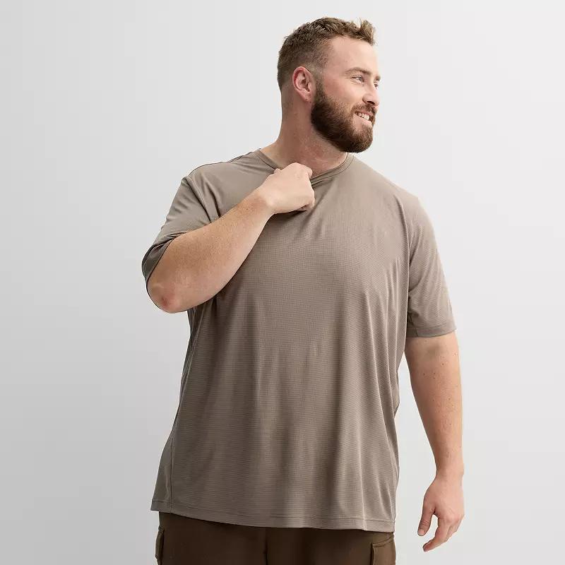 Big & Tall Tek Gear® Dry Tek Tee, Men's, Size: XL Tall, Red Grid Product Image