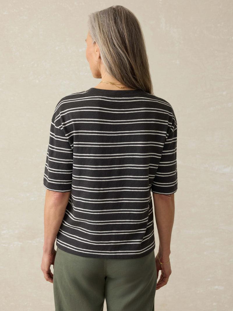 Sunwashed Slub Vintage Tee - Phantom Highland Stripe Product Image