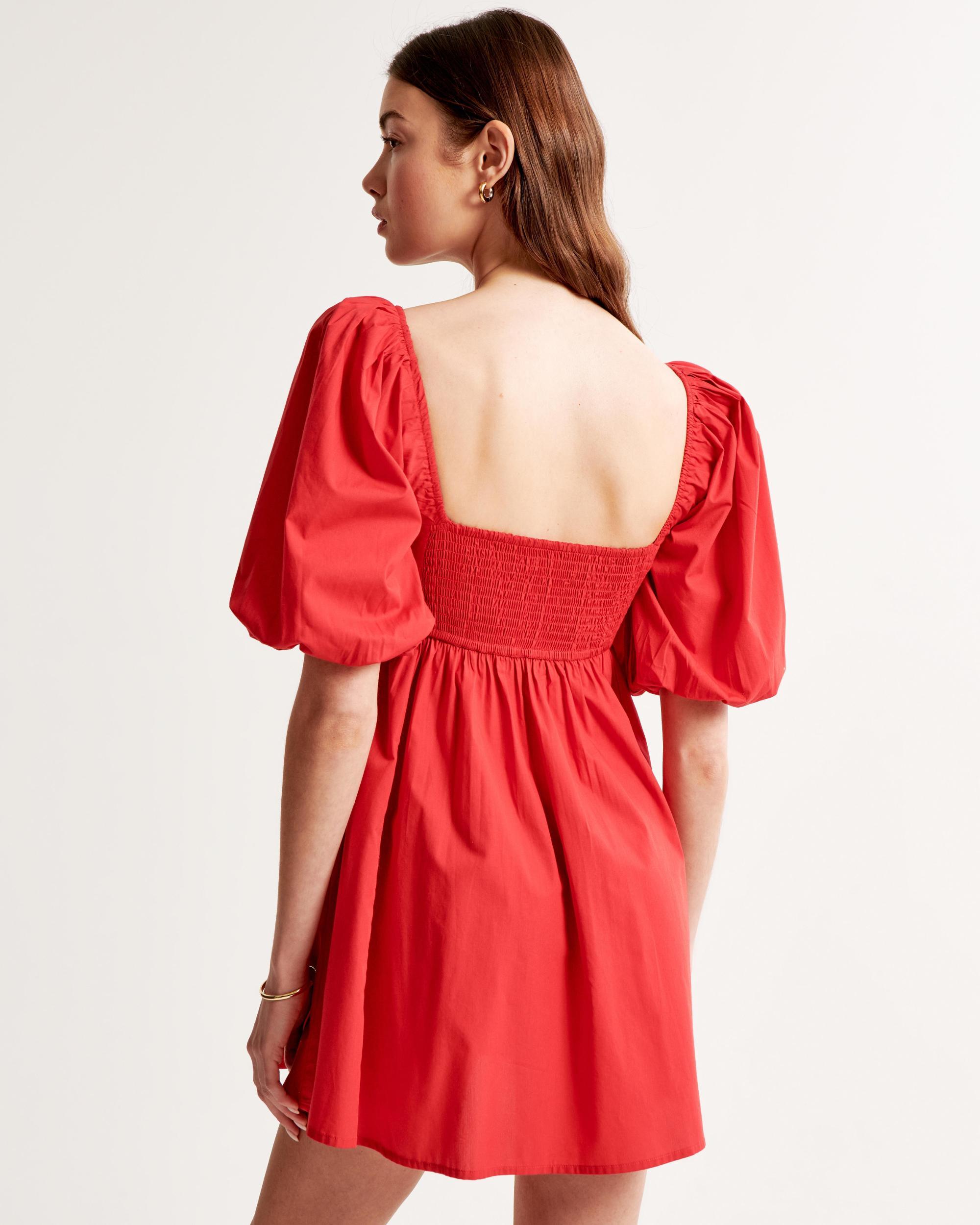 Emerson Poplin Puff Sleeve Mini Dress Product Image
