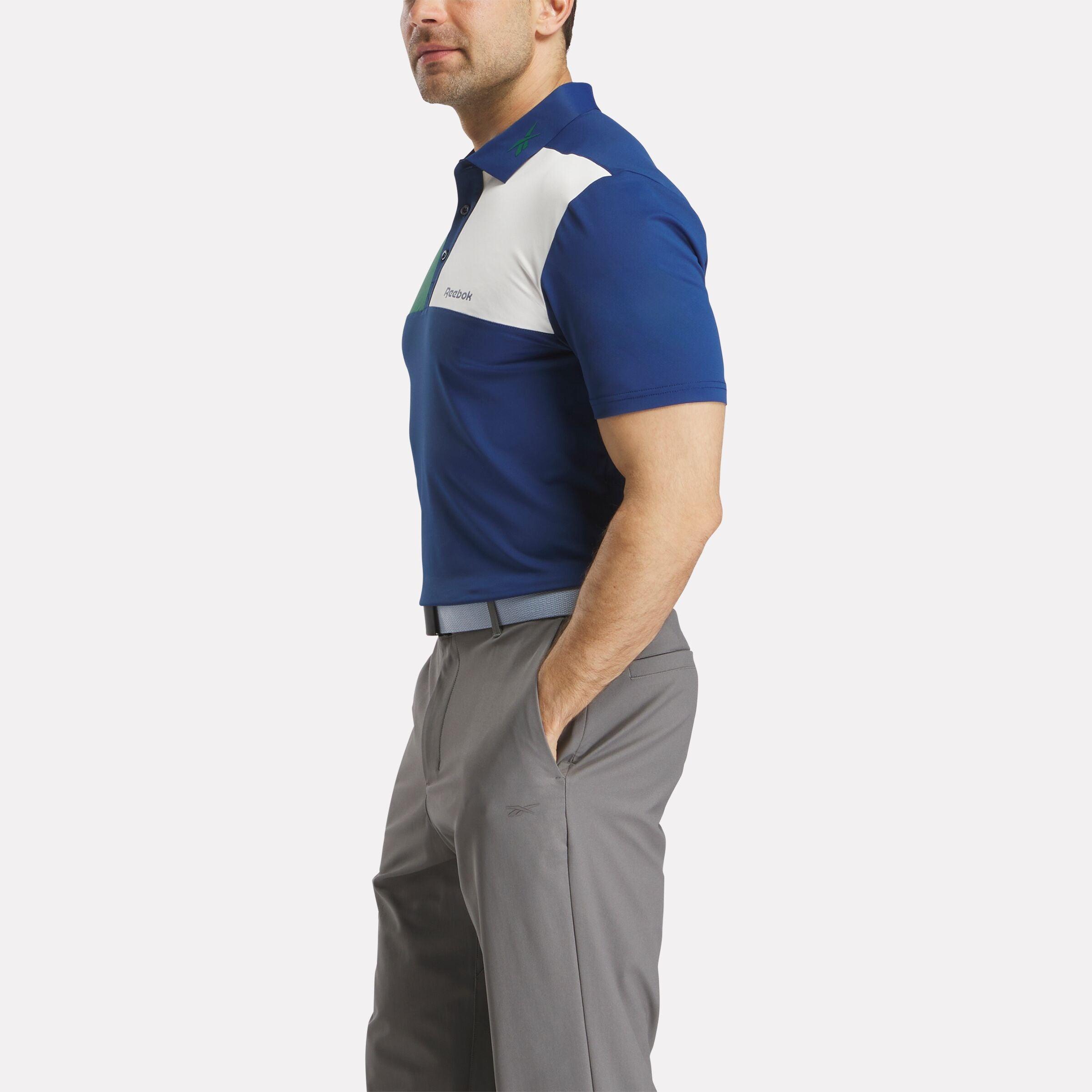Men's Colorblock Bonded Collar Polo Shirt Male Product Image