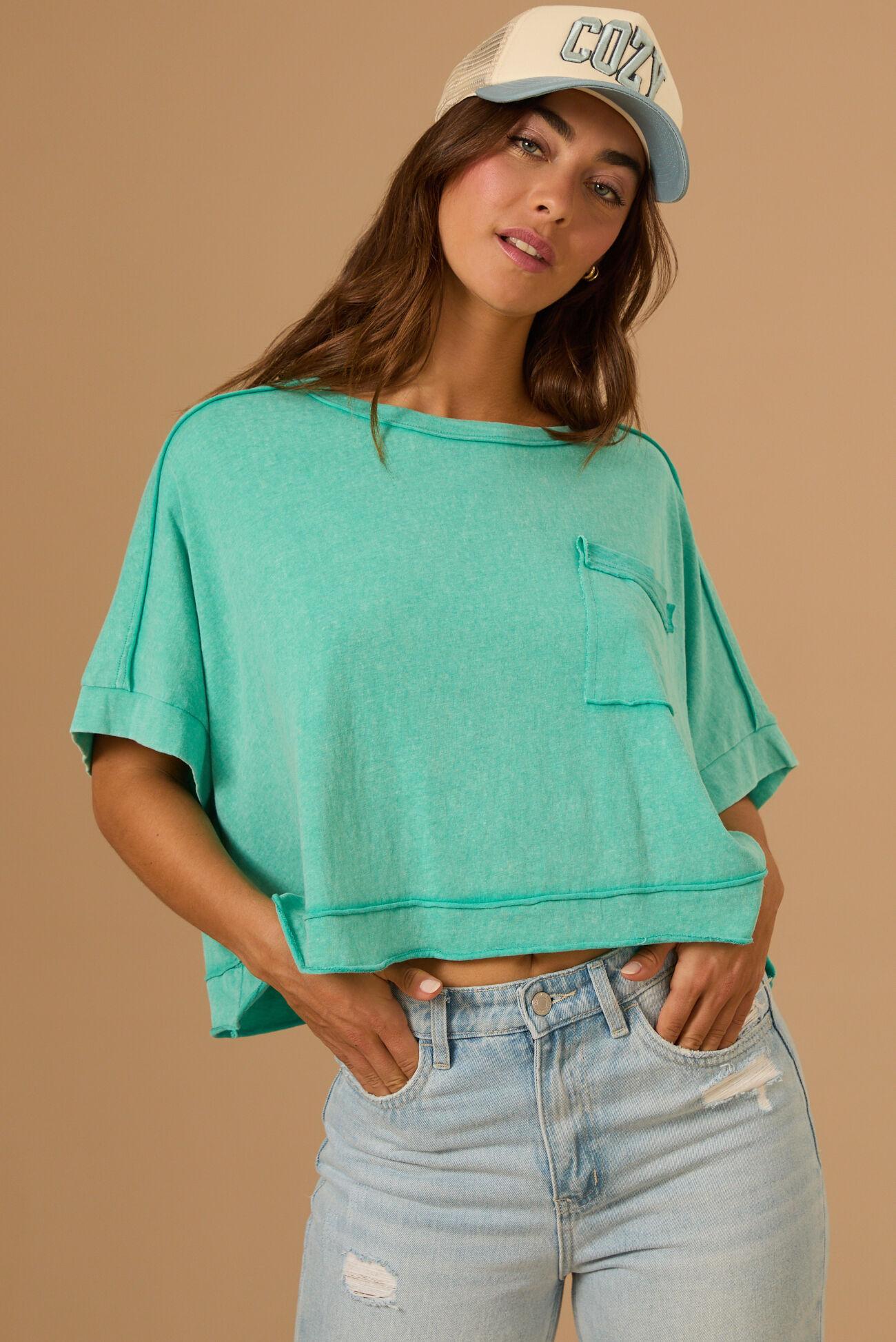 Khani Boxy Pocket Tee Product Image