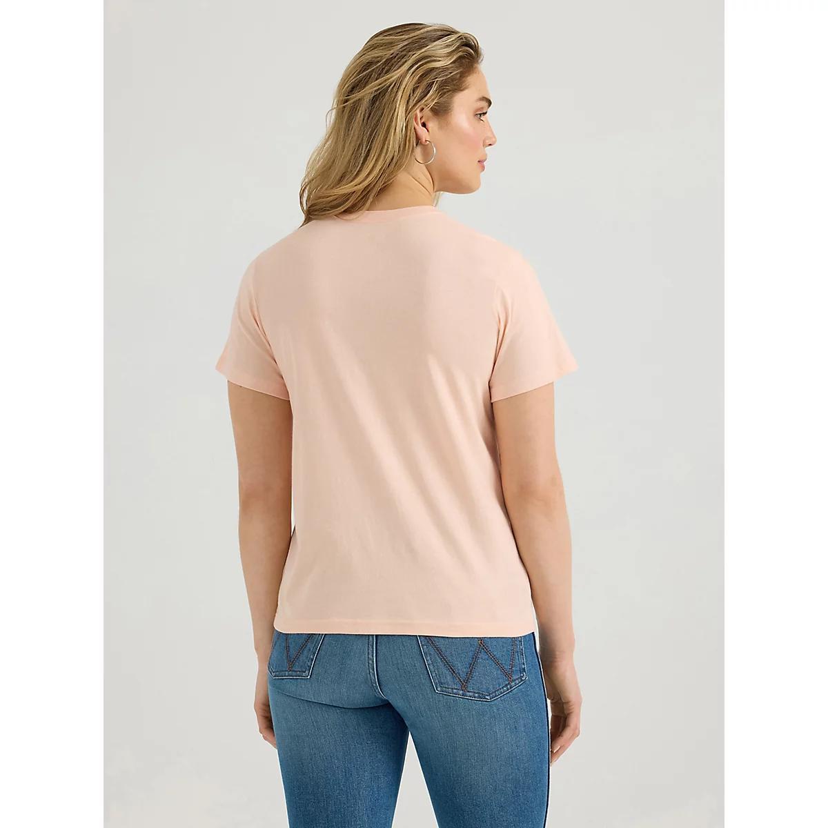 Women's Wrangler Southwestern Graphic Regular Fit Tee in Peach Parfait Product Image