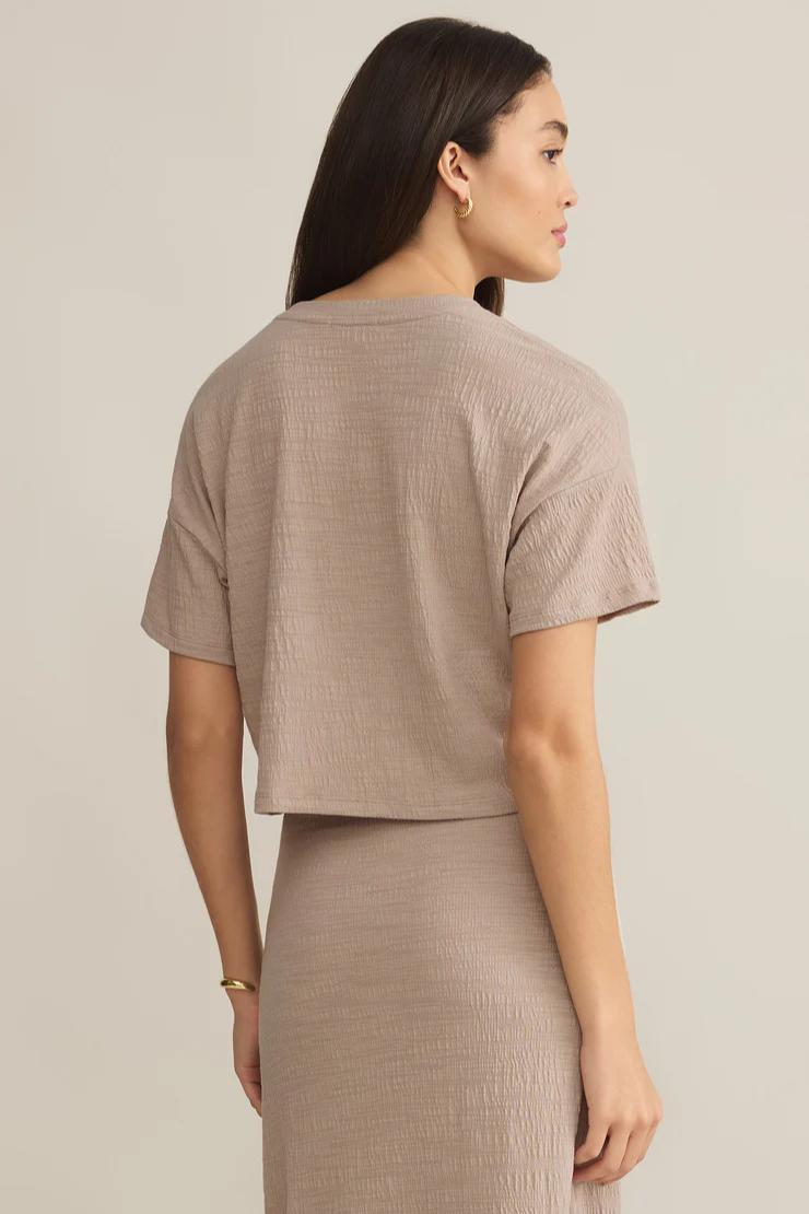 Sway Textured Cropped Tee Product Image