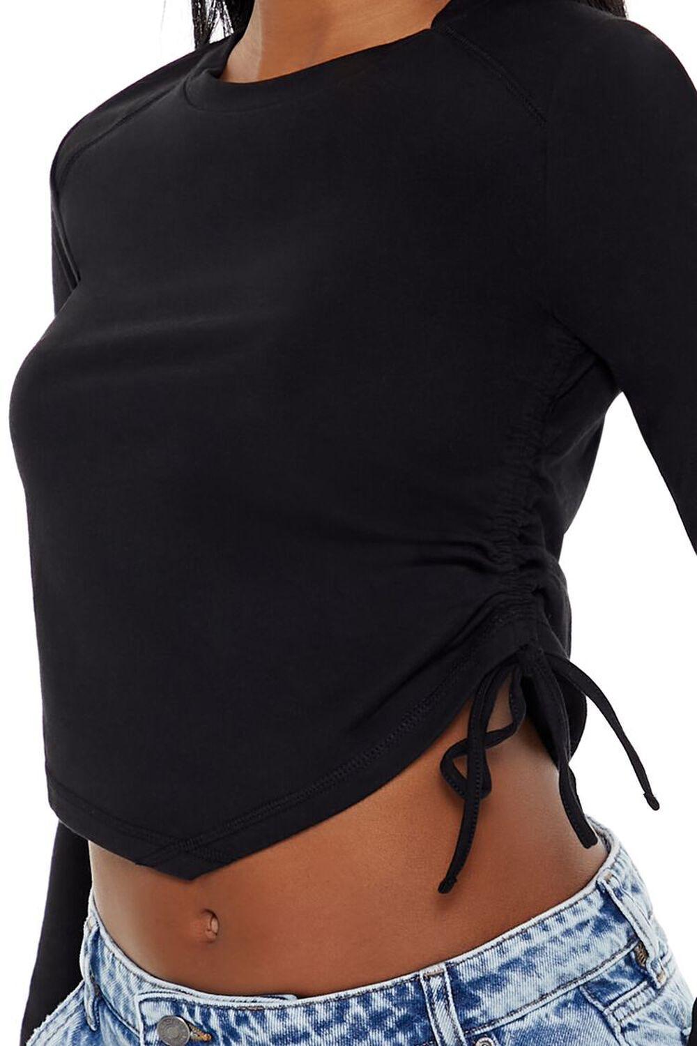 Ruched Drawstring Crop Top | Forever 21 Product Image