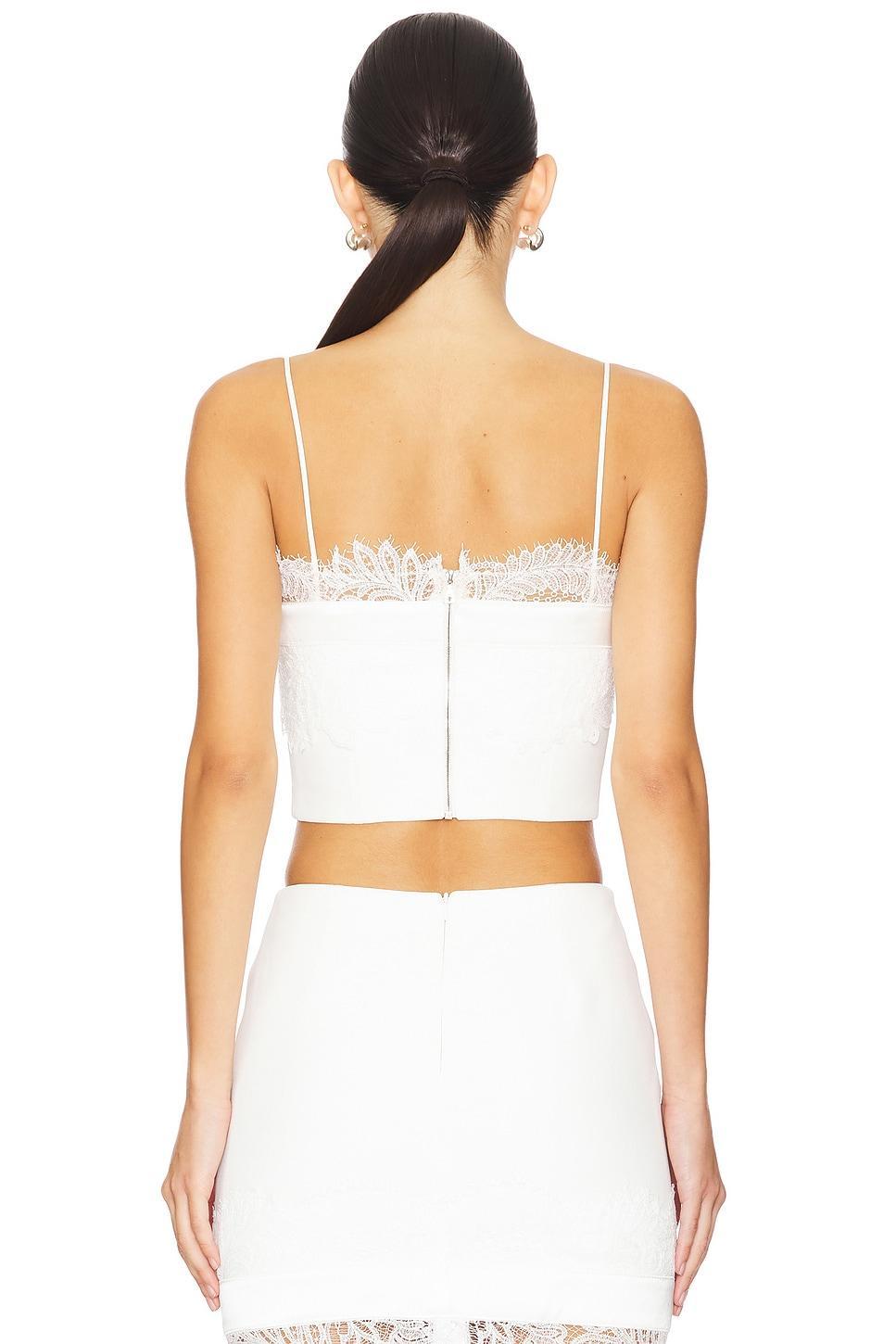 Lace Bra Detail Strapless Top David Koma Product Image