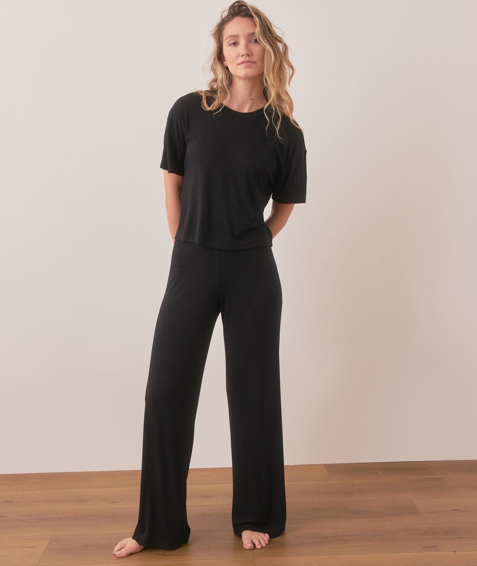 Lexi Rib Lounge Cropped Tee Product Image