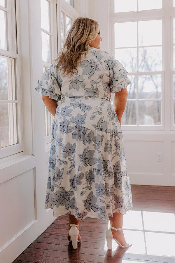 Cherished Moments Floral Maxi Dress Curves Product Image