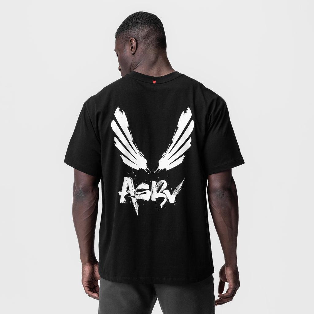0797. Tech Essential™ Relaxed Tee - Space Grey/White "OTWR" Product Image