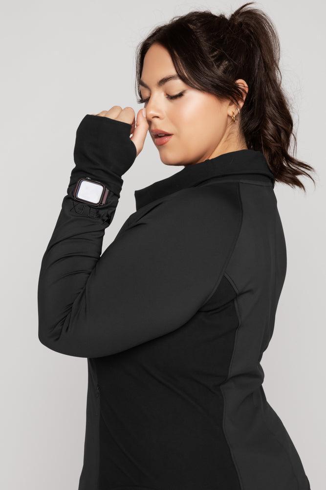 Chasing Pavements Mockneck Pullover - Black Product Image