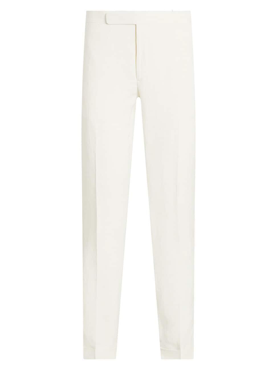 Mens Gregory Hand-Tailored Silk-Linen Trouser Product Image