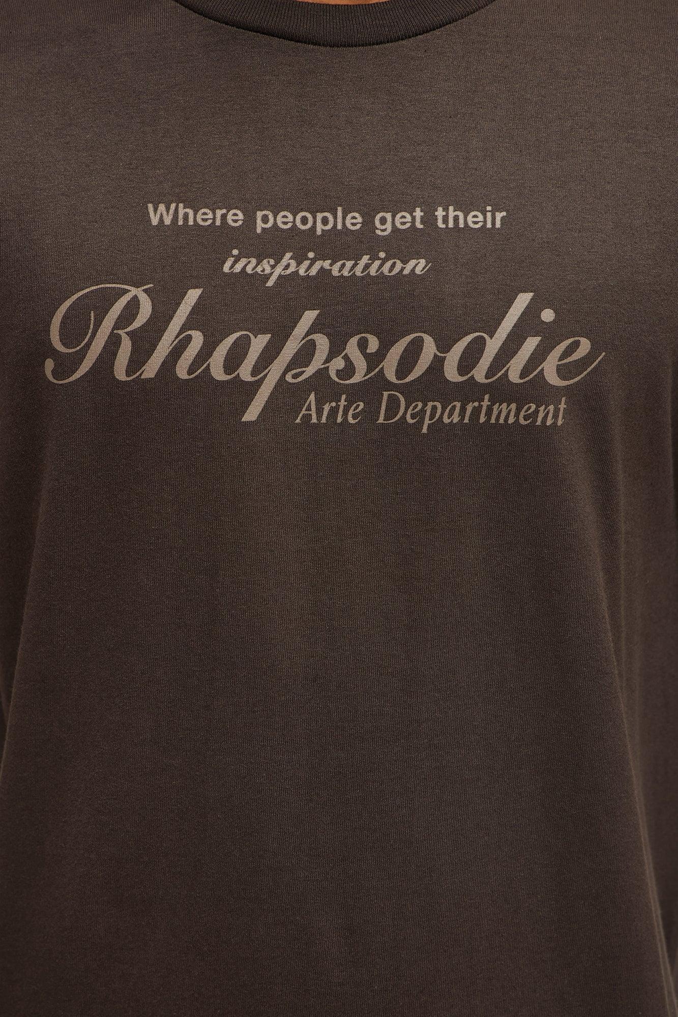 Rhapsodie Art Dept Short Sleeve Tee - Chocolate Product Image