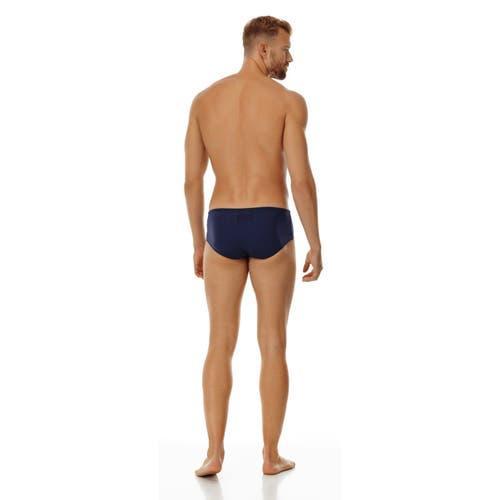 Vilebrequin Men's Solid Fitted Swim Brief in Bleu Marine at Nordstrom, Size Xx-Large Product Image