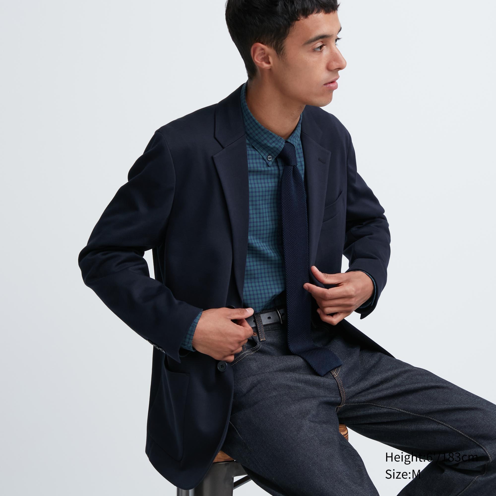 Mens Comfort Jacket Navy 2XS UNIQLO US Product Image