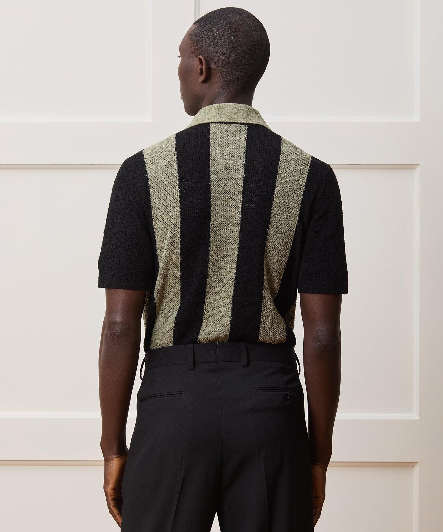 Cropped Boucle Sweater Polo Product Image