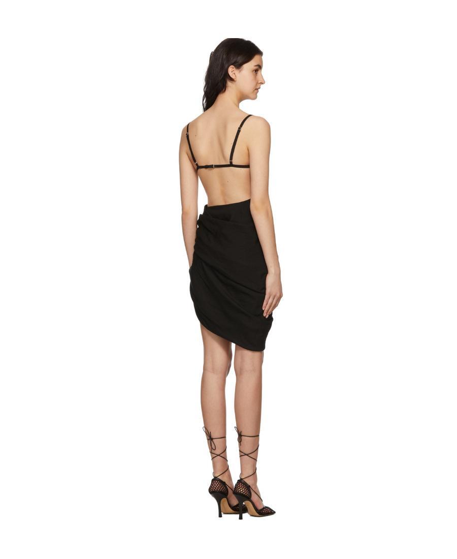Black Le Papier 'La Robe Saudade' Minidress Product Image
