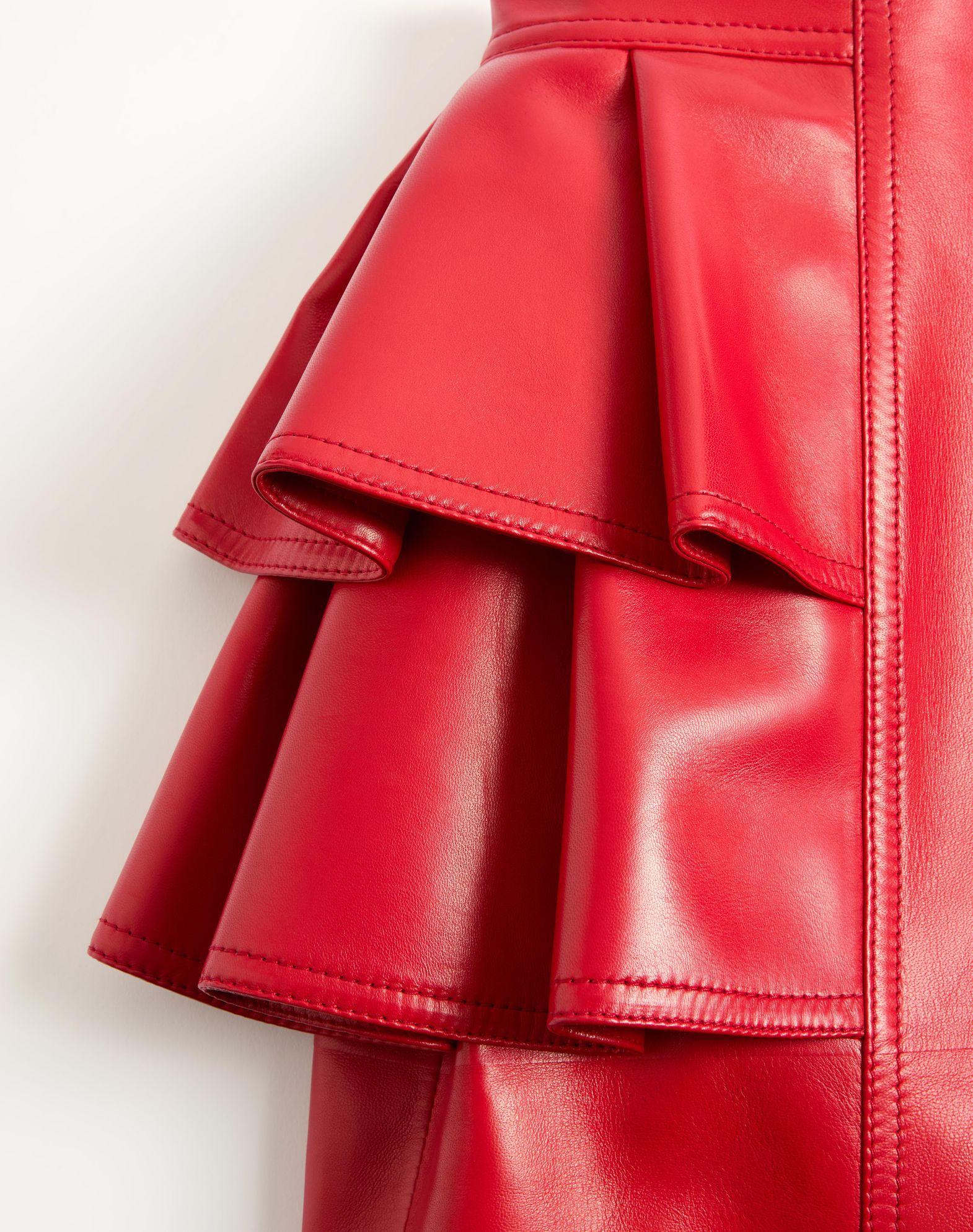Leather Midi Skirt Product Image