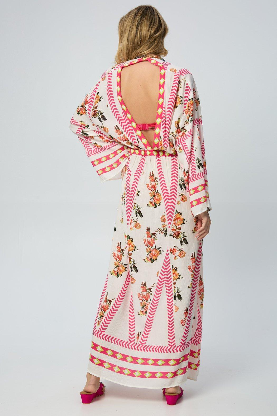 Aztec Floral Keyhole Kaftan Product Image